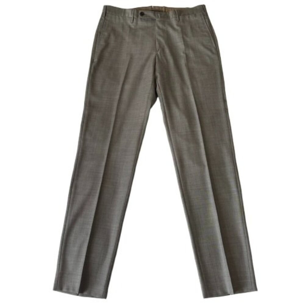 Incotex Classic Fit Grey Trousers, 34